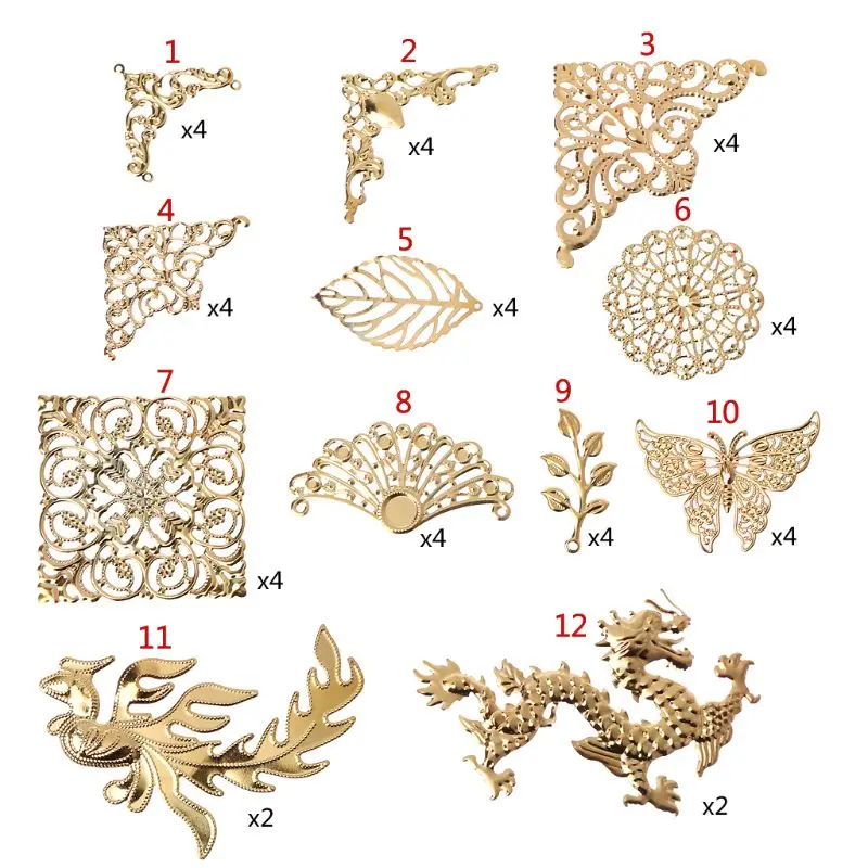 Gold-Butterfly Dragon Leaves Epoxy Resin Mold Thin Copper Fillings DIY Jewelry 11 Patterns
Gold-Butterfly Dragon Leaves Epoxy Resin Mold Thin Copper Fillings DIY Jewelry 11 Patterns