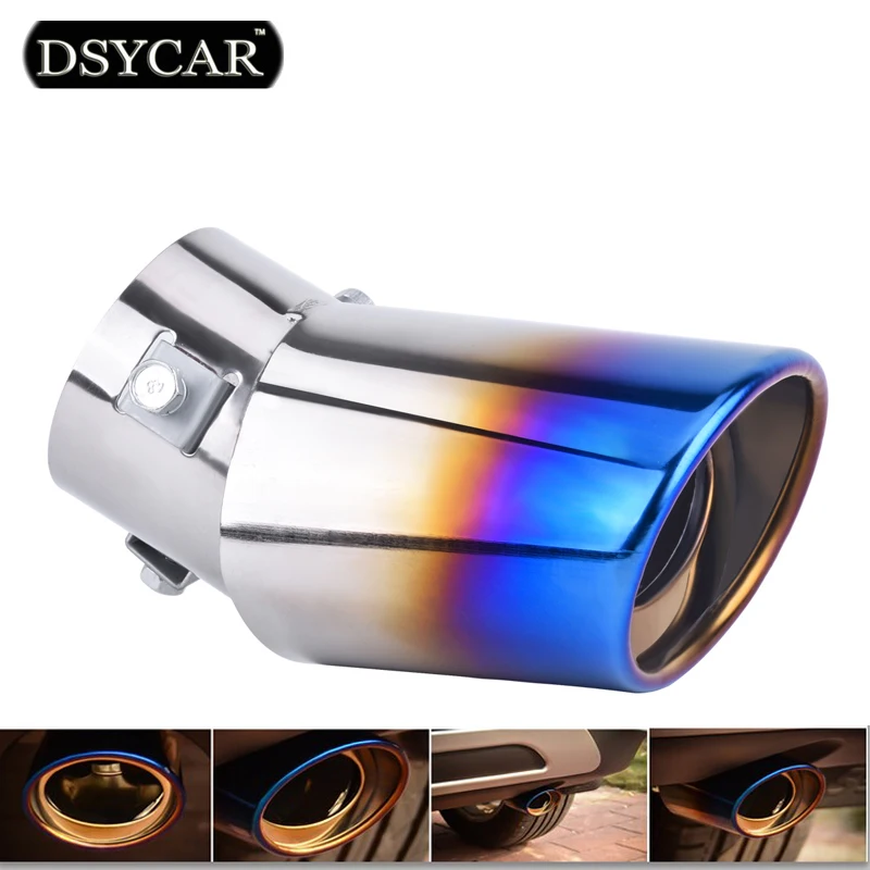 DSYCAR 1 Pcs Roasted blue Stainless Steel Car Exhaust Pipe Tail Muffler Tip cover for Car-styling decoration accessories DIY
DSYCAR 1 Pcs Roasted blue Stainless Steel Car Exhaust Pipe Tail Muffler Tip cover for Car-styling decoration accessories DIY