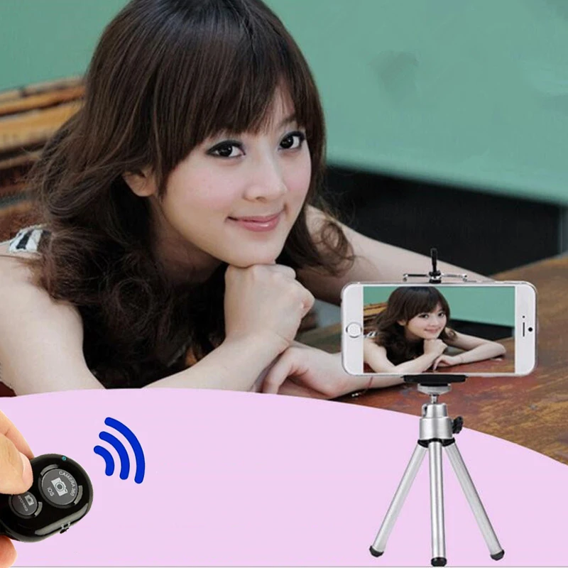 Mini Tripod With Phone Holder Bluetooth Remote For Iphone x 8 7 6s PLUS Tripod for Xiaomi Samsung Phones Portable Mount Monopod
Mini Tripod With Phone Holder Bluetooth Remote For Iphone x 8 7 6s PLUS Tripod for Xiaomi Samsung Phones Portable Mount Monopod