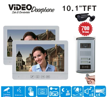 ZHUDELE 10.1" Luxury Display Wired Video Door Phone Doorbell Intercom IR HD Camera Home Security System ID Card for 2-apartments
ZHUDELE 10.1" Luxury Display Wired Video Door Phone Doorbell Intercom IR HD Camera Home Security System ID Card for 2-apartments