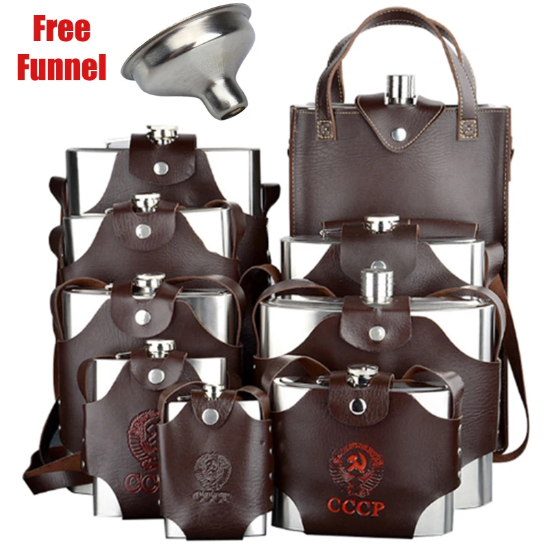 4 8 18 38 48 64 88 108 128 178 OZ Stainless Steel Hip Flask Liquor Whisky Portable Pocket Flasks Alcohol Bottle with Belt Case
4 8 18 38 48 64 88 108 128 178 OZ Stainless Steel Hip Flask Liquor Whisky Portable Pocket Flasks Alcohol Bottle with Belt Case