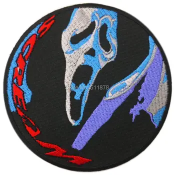3.5" SCREAM Scary Movie Ghostface Knife LOGO PATCH Crest TV Movie Film series Halloween Cosplay Costume Embroidered applique
3.5" SCREAM Scary Movie Ghostface Knife LOGO PATCH Crest TV Movie Film series Halloween Cosplay Costume Embroidered applique