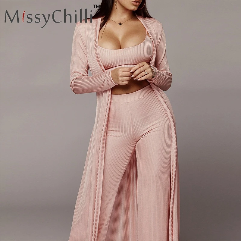MissyChilli Grey 3pcs suit sash sexy jumpsuit Women wide leg knitting jumpsuits rompers Bodycon female jumpsuit long playsuit
MissyChilli Grey 3pcs suit sash sexy jumpsuit Women wide leg knitting jumpsuits rompers Bodycon female jumpsuit long playsuit