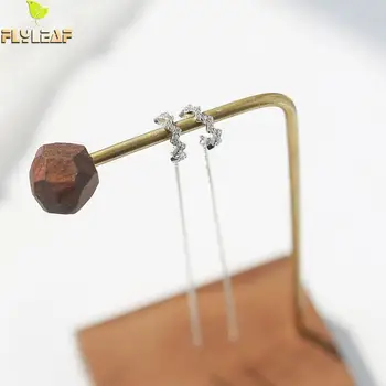 Flyleaf 100% 925 Sterling Silver Cubic Zirconia Wave Long Tassel Earrings For Women Trend Lady Fashion Jewelry
Flyleaf 100% 925 Sterling Silver Cubic Zirconia Wave Long Tassel Earrings For Women Trend Lady Fashion Jewelry