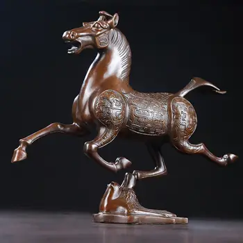 bronze ware Tread Ma Fei yan Copper horse statue Home Decor Decoration Crafts Statues SculpturesOffice Accessories Gifts
bronze ware Tread Ma Fei yan Copper horse statue Home Decor Decoration Crafts Statues SculpturesOffice Accessories Gifts