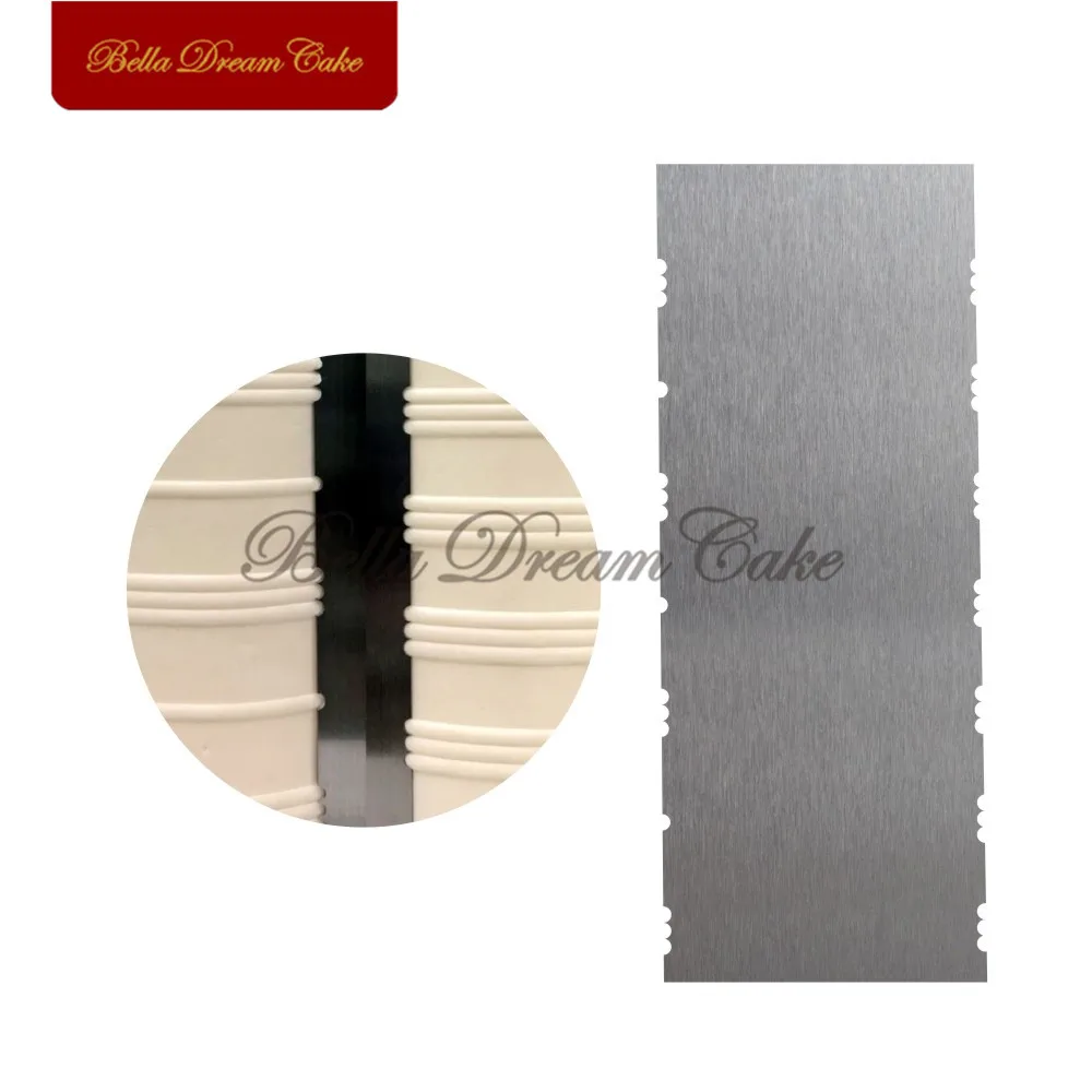Double Side Sawtooth Stainless Steel Scraper Butter Cream Smoother Cake Spatulas Cake Decorating Tools Fondant Baking Cake Mold
Double Side Sawtooth Stainless Steel Scraper Butter Cream Smoother Cake Spatulas Cake Decorating Tools Fondant Baking Cake Mold