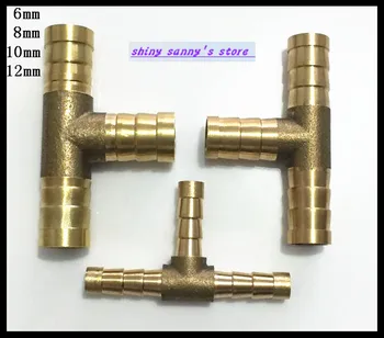 10Pcs/Lot 3 ways 12mm BSP Tee Hose Barbed Connection Pipe Brass Coupler Adapter 
10Pcs/Lot 3 ways 12mm BSP Tee Hose Barbed Connection Pipe Brass Coupler Adapter