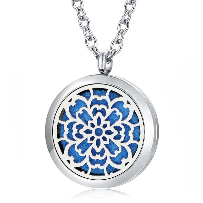 Free with Chain as Gift! Wholesale 30mm magnetic 316L stainless steel essential oils perfume locket diffuser necklace | Украшения и