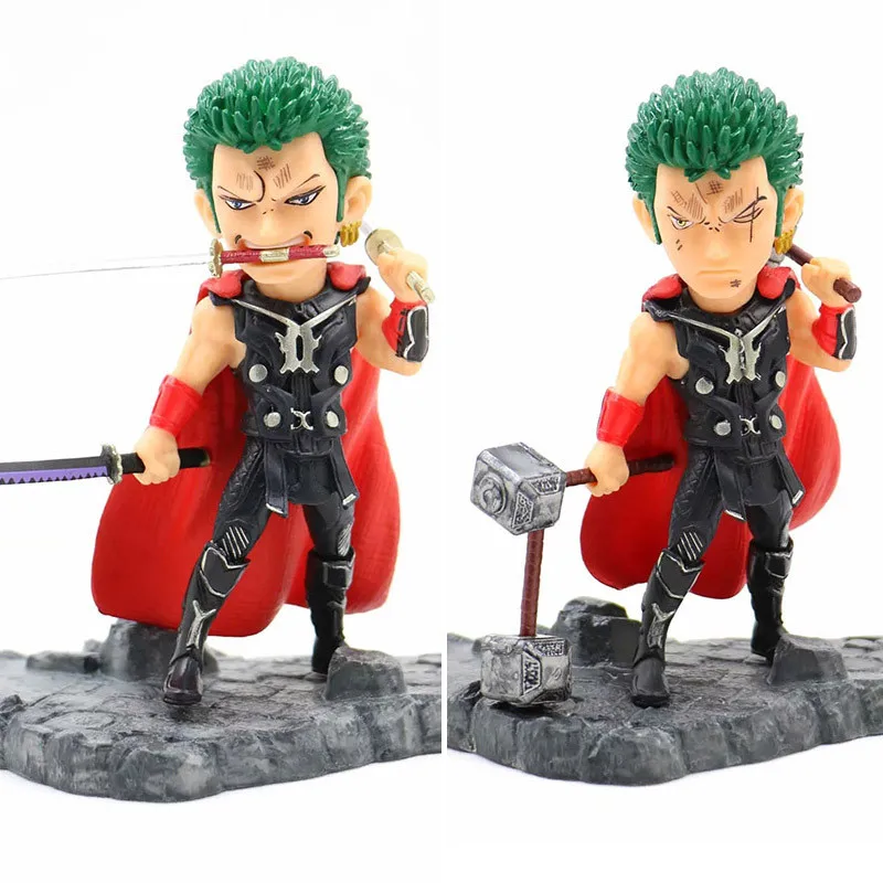 Japanese Manga ONE PIECE Santoryu Roronoa Zoro COS Thor PVC Action Figure Collectible Model Toy 13 CM BOX Q659
Japanese Manga ONE PIECE Santoryu Roronoa Zoro COS Thor PVC Action Figure Collectible Model Toy 13 CM BOX Q659
