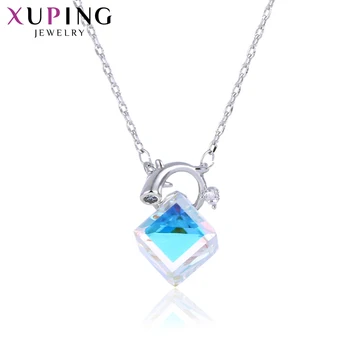 Xuping Fashion Colorful Necklace Small Square Crystals from Swarovski Romantic Jewelry for Women Party Gifts S141.5-44342
Xuping Fashion Colorful Necklace Small Square Crystals from Swarovski Romantic Jewelry for Women Party Gifts S141.5-44342
