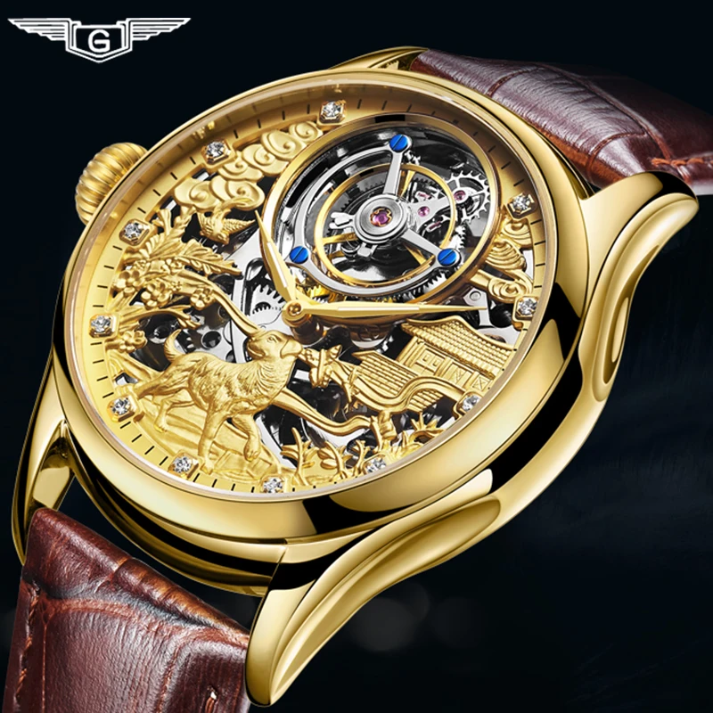 Real Tourbillon GUANQIN 2019 Clock Sapphire watch Mechanical Hand Wind style clock men watch Top brand luxury relogio masculino
Real Tourbillon GUANQIN 2019 Clock Sapphire watch Mechanical Hand Wind style clock men watch Top brand luxury relogio masculino