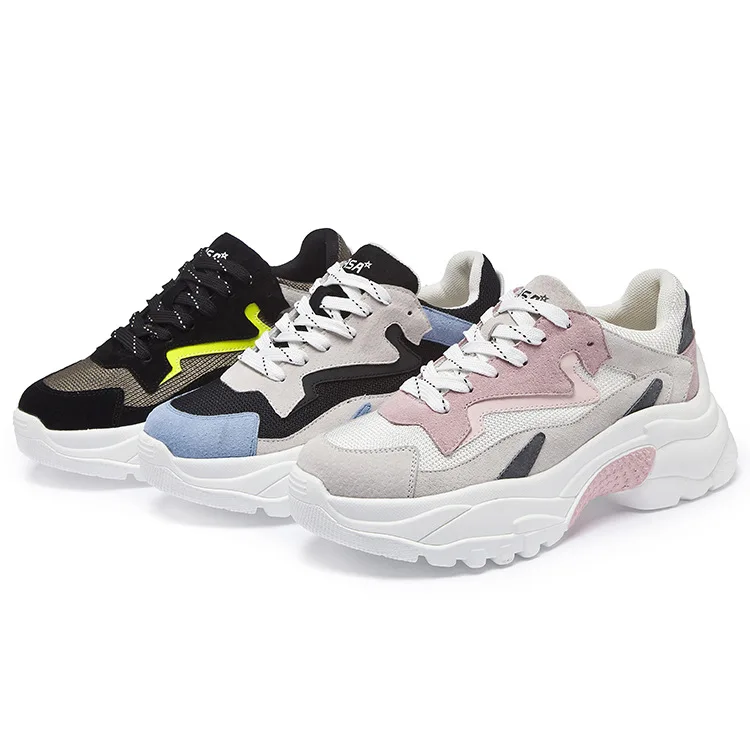 Sports shoes female 2019 new Korean version of ulzzang Harajuku wild autumn breathable color matching platform old shoes
Sports shoes female 2019 new Korean version of ulzzang Harajuku wild autumn breathable color matching platform old shoes
