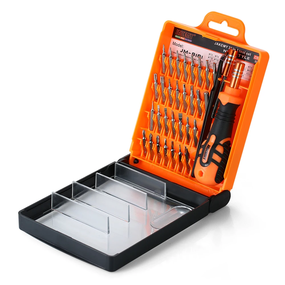 Multi-functional 33 in 1 Screwdriver Set Magnetic Screwdriver Bits Screw Driver Repair Tool Kit Electronic Maintenance
Multi-functional 33 in 1 Screwdriver Set Magnetic Screwdriver Bits Screw Driver Repair Tool Kit Electronic Maintenance