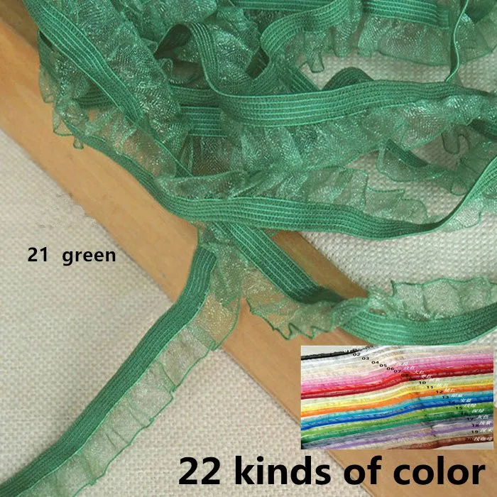 30 meters/lot Multicolor Ruffled Lace Agaric Fold Organza Elastic Stretch Lace Trim
30 meters/lot Multicolor Ruffled Lace Agaric Fold Organza Elastic Stretch Lace Trim