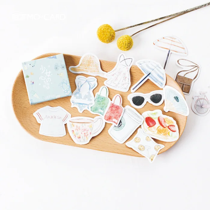 45 pcs/pack Summer Travel Outfit Paper Sticker Decoration DIY Ablum Diary Scrapbooking Label Sticker Cute Stationery
45 pcs/pack Summer Travel Outfit Paper Sticker Decoration DIY Ablum Diary Scrapbooking Label Sticker Cute Stationery