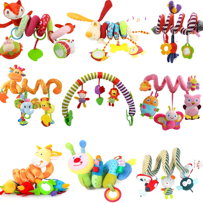 Baby Plush Crib Spiral Hanging Mobile Animal Toys Gift for Newborn Children 0-12 Months Infant Stroller Bed Rattle EducationToys
Baby Plush Crib Spiral Hanging Mobile Animal Toys Gift for Newborn Children 0-12 Months Infant Stroller Bed Rattle EducationToys