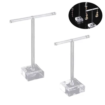 2pcs Earrings Stand Acrylic Holder Acrylic Earrings Stand Holder T-shape Ear Studs Display Rack Jewelry Organizer
2pcs Earrings Stand Acrylic Holder Acrylic Earrings Stand Holder T-shape Ear Studs Display Rack Jewelry Organizer