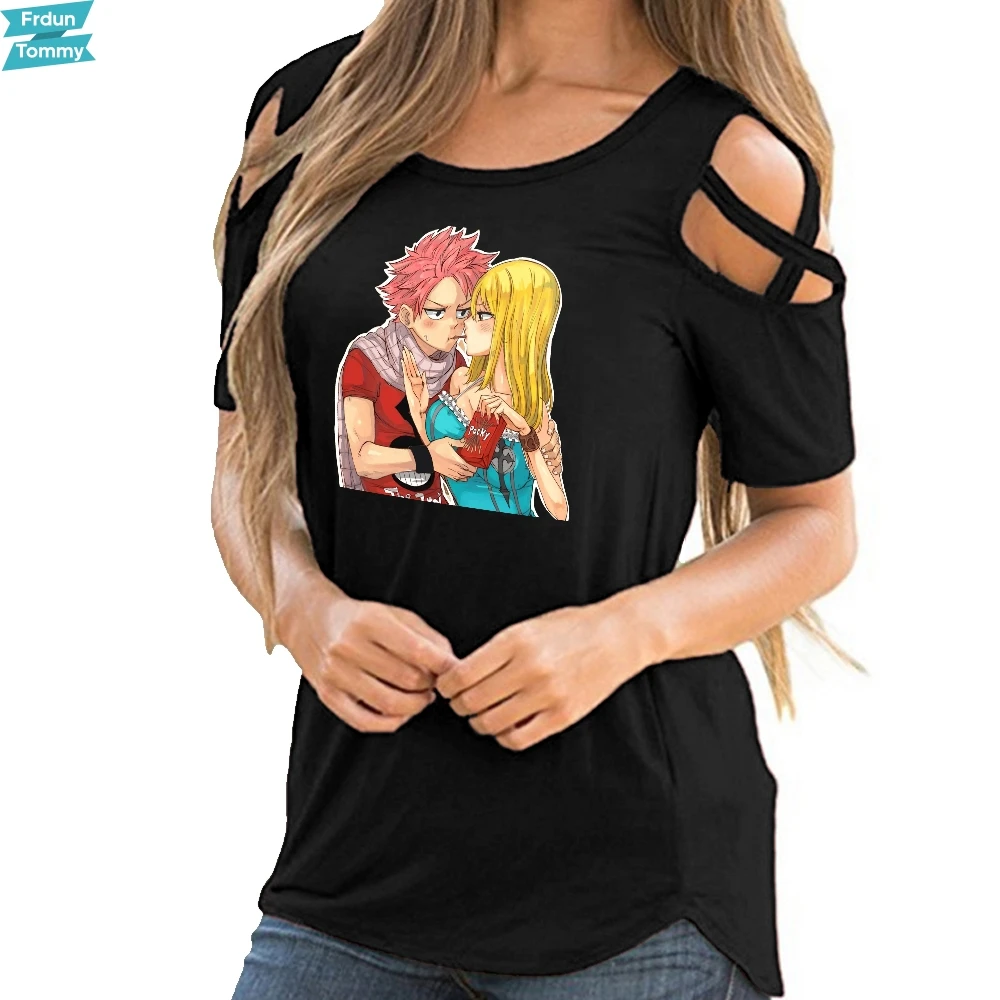 FAIRY TAIL 2019 tshirt women shirts kawaii Harajuku off shoulder Summer top T-shirt Women shirt hollow streetwear CG0604
FAIRY TAIL 2019 tshirt women shirts kawaii Harajuku off shoulder Summer top T-shirt Women shirt hollow streetwear CG0604