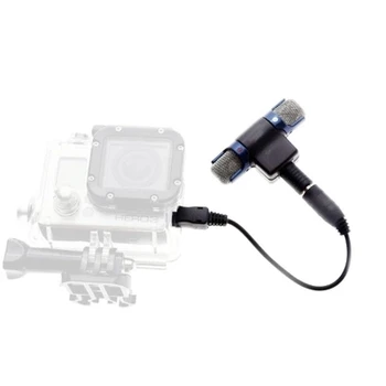 External Stereo Mic Microphone 3.5mm to Mini USB Micro Adapter Cable For GoPro Hero 3 4 xiaoyi SJCAM H9 EKEN AEE Sporting Camera
External Stereo Mic Microphone 3.5mm to Mini USB Micro Adapter Cable For GoPro Hero 3 4 xiaoyi SJCAM H9 EKEN AEE Sporting Camera