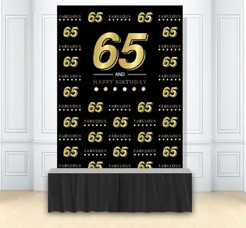 HUAYI 65th Birthday Golden Backdrop for Adults Birthday Carnival Party decorations Step 65 Years Old Age photo Background w-2036
HUAYI 65th Birthday Golden Backdrop for Adults Birthday Carnival Party decorations Step 65 Years Old Age photo Background w-2036