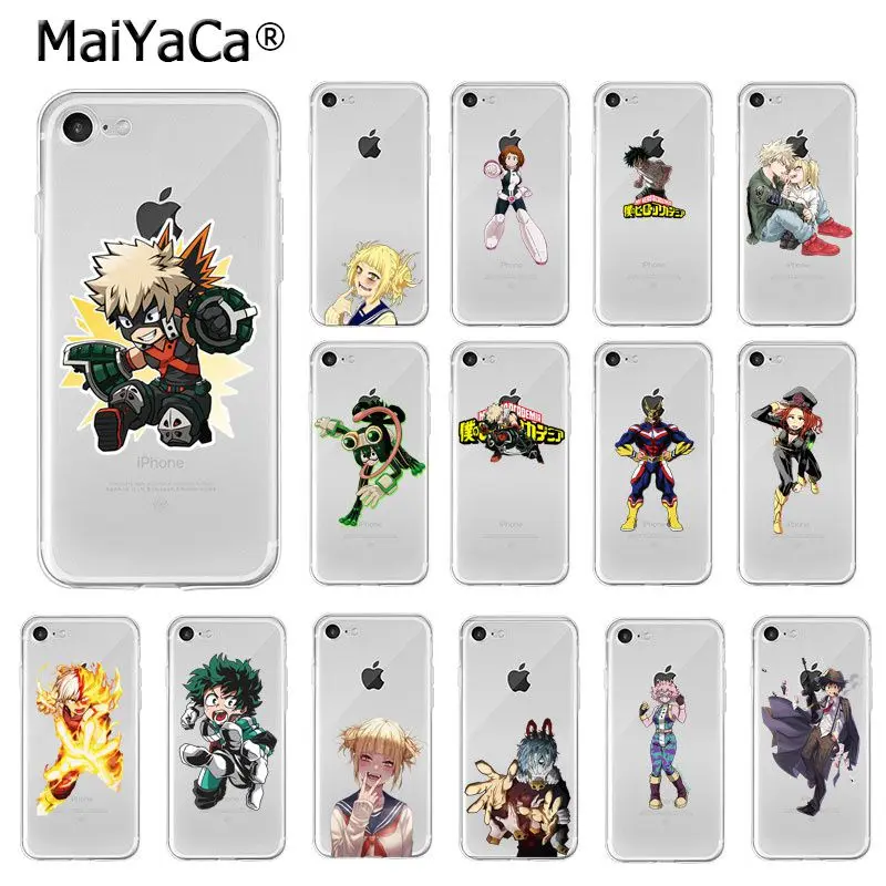 MaiYaCa My Hero Academia TPU Soft Phone Cover for Apple iPhone 8 7 6 6S Plus X XS MAX 5 5S SE XR Mobile Cases | Мобильные телефоны