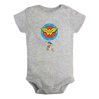 Wonder Woman Superhero Wonder Woman Diana Prince Newborn Baby Girl Boys Clothes Short Sleeve Romper Jumpsuit Outfits 100% Cotton
Wonder Woman Superhero Wonder Woman Diana Prince Newborn Baby Girl Boys Clothes Short Sleeve Romper Jumpsuit Outfits 100% Cotton