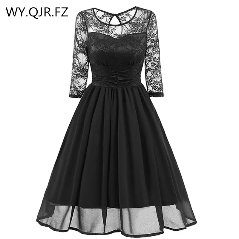 CD1581H#Black Lace Chiffon Short Bridesmaid Dresses Wedding Party Dress Gown Prom Sister Bride Toast Wholesale Cheap Clothing
CD1581H#Black Lace Chiffon Short Bridesmaid Dresses Wedding Party Dress Gown Prom Sister Bride Toast Wholesale Cheap Clothing