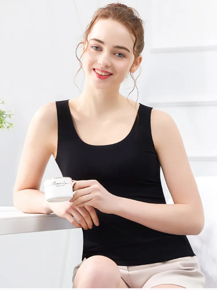 2020 Summer U Neck Tank Top Sexy Women Fitted Sleeveless Vest T shirt Soft White Black Tops Pluse Size Sport Causal Beach Tanks
2020 Summer U Neck Tank Top Sexy Women Fitted Sleeveless Vest T shirt Soft White Black Tops Pluse Size Sport Causal Beach Tanks