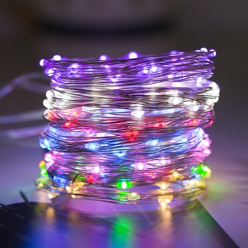 ROPIO 2M/5M LED Copper String Lights AA Battery Operated LED String Fairy Lights Christmas Wedding Party Decoration
ROPIO 2M/5M LED Copper String Lights AA Battery Operated LED String Fairy Lights Christmas Wedding Party Decoration