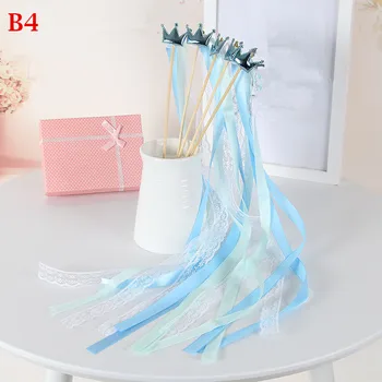 Crown Ribbon Wands Fairy Magic Sticks Decorated Twiring Streamer Ribbon Stick Wand Wedding Party Decoration Christmas Halloween
Crown Ribbon Wands Fairy Magic Sticks Decorated Twiring Streamer Ribbon Stick Wand Wedding Party Decoration Christmas Halloween