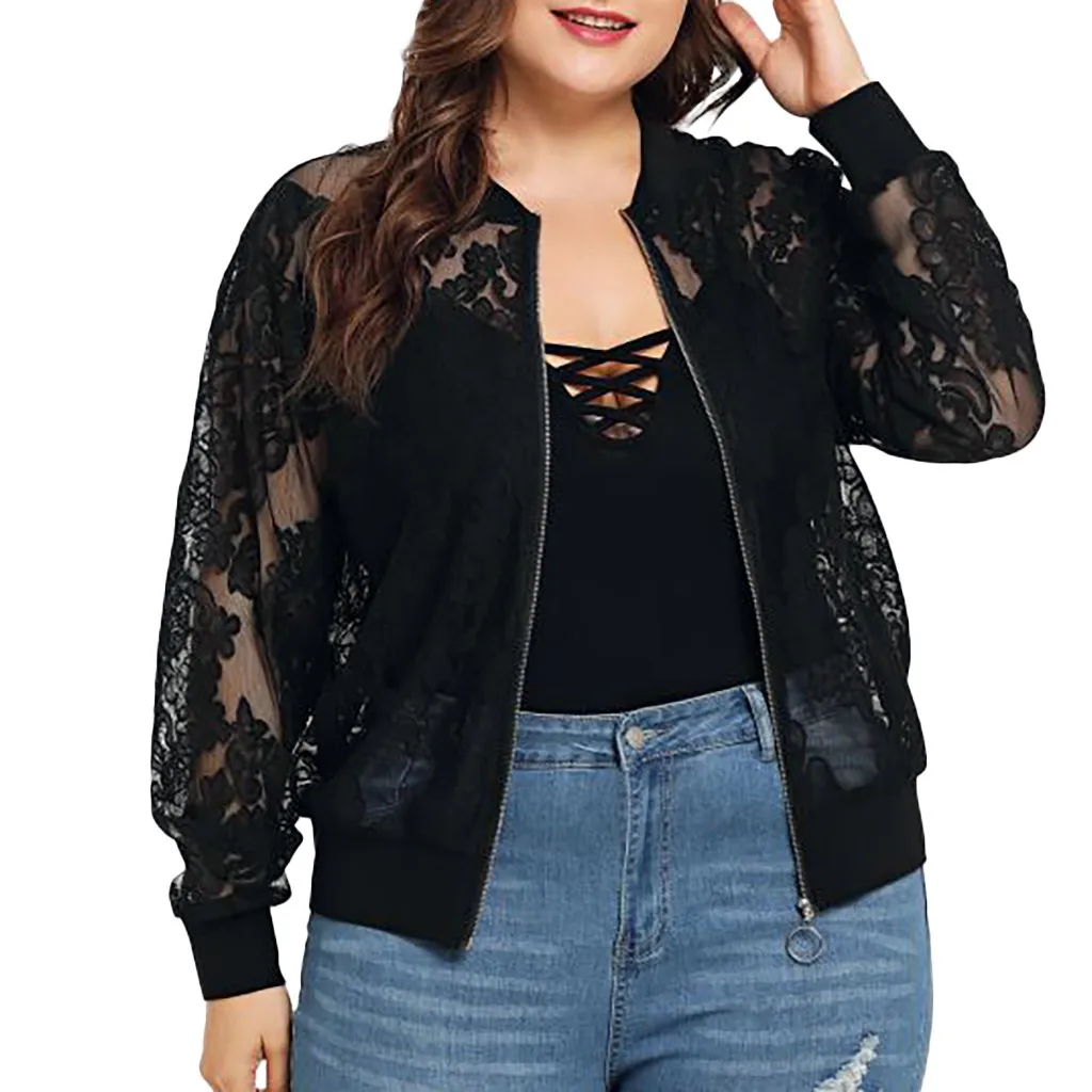 JAYCOSIN Jacket Women casaco feminino Plus Size Lace Overcoat Summer Long Sleeve Cover Up Sun Protection Outwear chaqueta mujer
JAYCOSIN Jacket Women casaco feminino Plus Size Lace Overcoat Summer Long Sleeve Cover Up Sun Protection Outwear chaqueta mujer