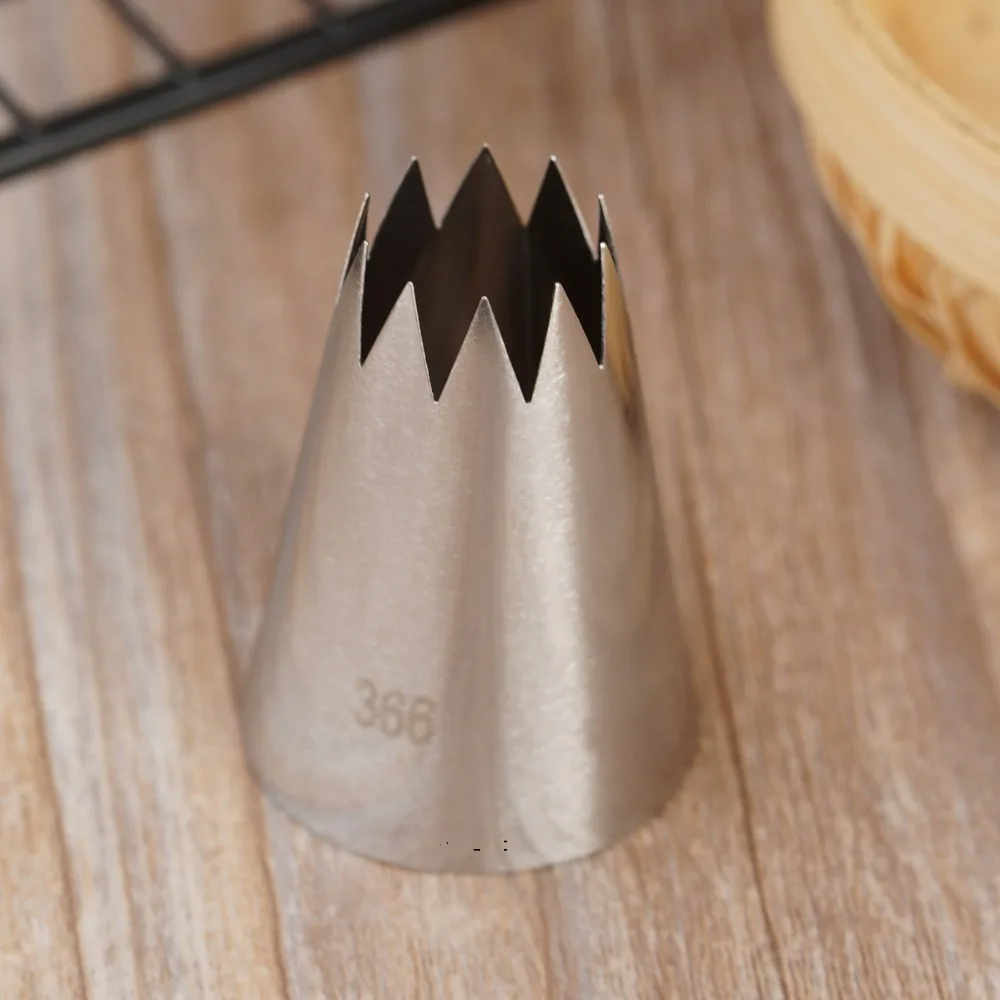 #366 Large Open Star Piping Nozzle Cake Decorating Tools Stainless Steel Icing Cream Nozzles Bakeware Pastry Tips
#366 Large Open Star Piping Nozzle Cake Decorating Tools Stainless Steel Icing Cream Nozzles Bakeware Pastry Tips