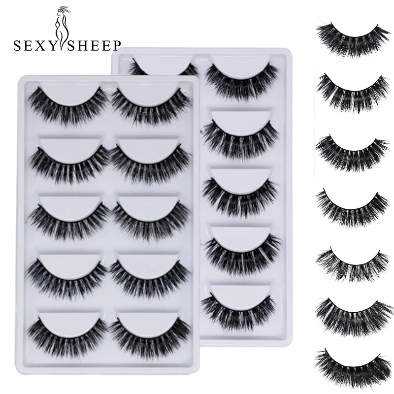 SEXYSHEEP 5 Pairs Eyelashes 3d Mink Lashes Natural Long 1 Box Mink Eyelashes 1cm-1.5cm 3d False Eyelashes Full Strip Lashes
SEXYSHEEP 5 Pairs Eyelashes 3d Mink Lashes Natural Long 1 Box Mink Eyelashes 1cm-1.5cm 3d False Eyelashes Full Strip Lashes