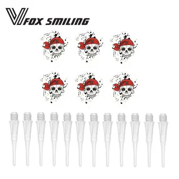 White 12PCS 25mm Soft Dart Tip 2BA With 6PCS Pattern Darts Flights Professional Dart Accessories
White 12PCS 25mm Soft Dart Tip 2BA With 6PCS Pattern Darts Flights Professional Dart Accessories