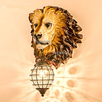 American led Animal wall lamp Modern resins Lion wall light industrial deco bedroom glass shade lighting staircase led luminaire
American led Animal wall lamp Modern resins Lion wall light industrial deco bedroom glass shade lighting staircase led luminaire