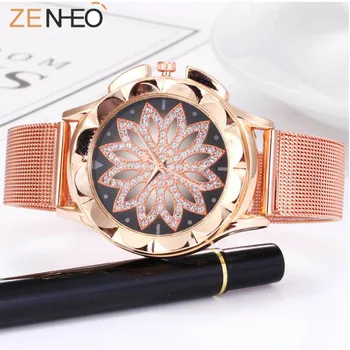 Classic Women watches with Milanese bracelet strap 18mm Fashion Ladies Watch Rose Gold Flower Rhinestone Wrist Watch wristband
Classic Women watches with Milanese bracelet strap 18mm Fashion Ladies Watch Rose Gold Flower Rhinestone Wrist Watch wristband