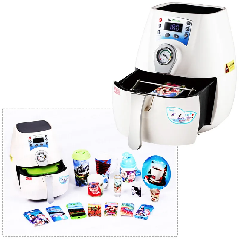 Multifunction Mini 3D Sublimation Vacuum Printer Heat Transfer Machine for Mugs 3D Sublimation Kit
Multifunction Mini 3D Sublimation Vacuum Printer Heat Transfer Machine for Mugs 3D Sublimation Kit