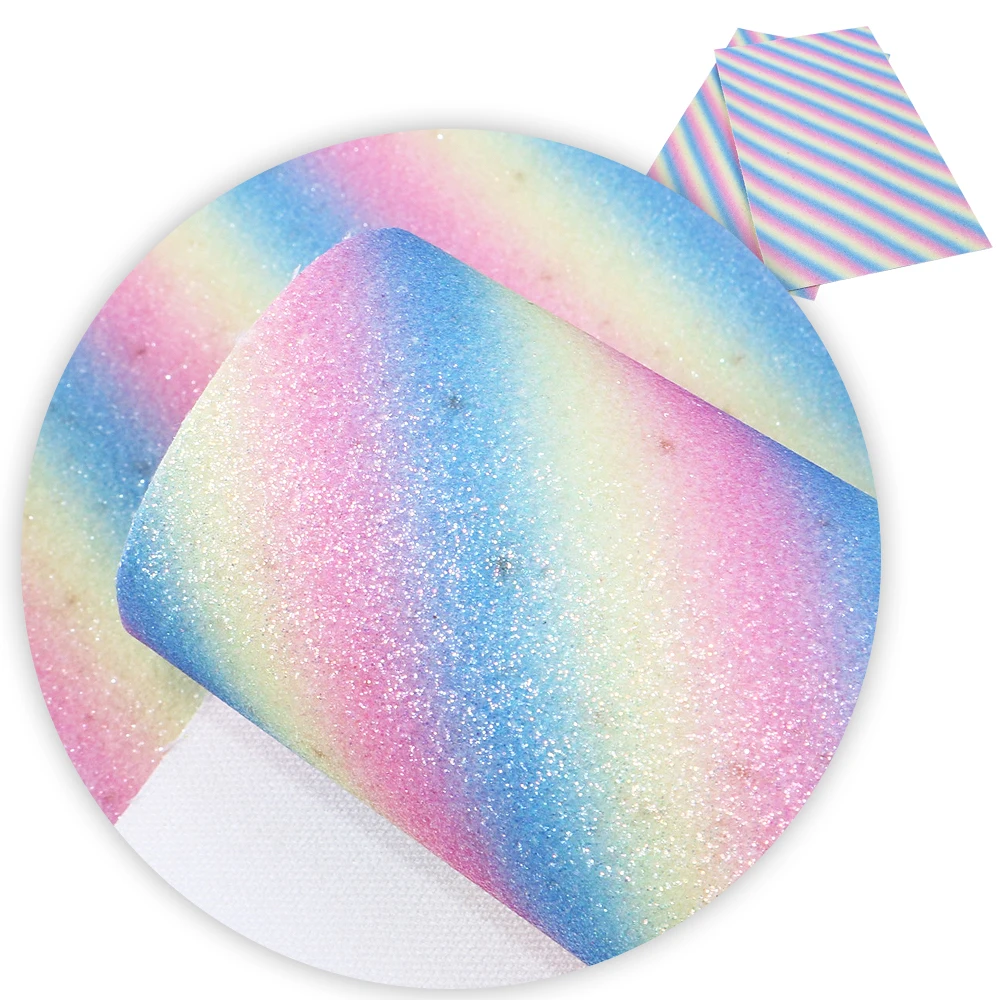 david angie 20*34cm Fine Glitter Rainbow Color Stripe Printed Faux Synthetic Leather Fabric,DIY Sewing Garment Knotbow,1Yc5329
david angie 20*34cm Fine Glitter Rainbow Color Stripe Printed Faux Synthetic Leather Fabric,DIY Sewing Garment Knotbow,1Yc5329
