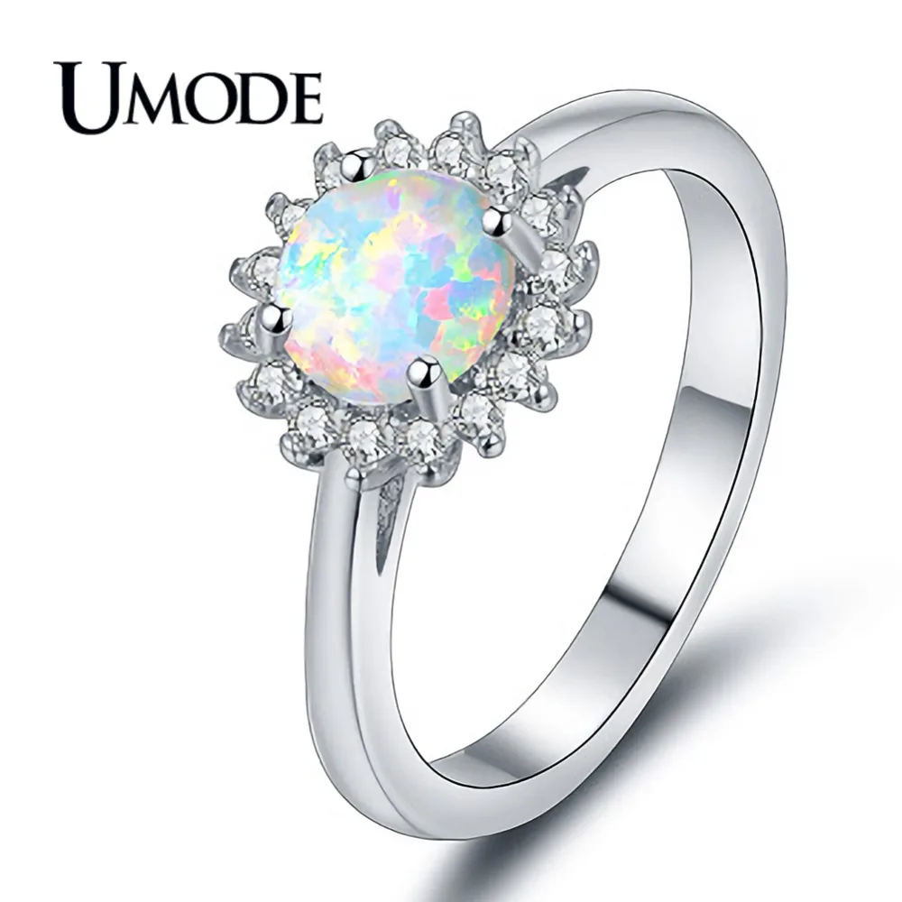 UMODE 2018 New Fashion Flower White Opal Ring for Women White Gold Color Jewelry Cathedral Rings Bague Femme Mujer Moda AUR0414A
UMODE 2018 New Fashion Flower White Opal Ring for Women White Gold Color Jewelry Cathedral Rings Bague Femme Mujer Moda AUR0414A