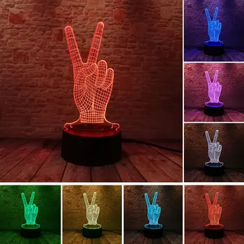 Victory Model 3D Illusion Led Nightlight Colourful Flash Touch light Desk Lamp Winner YES Figras Model Toys
Victory Model 3D Illusion Led Nightlight Colourful Flash Touch light Desk Lamp Winner YES Figras Model Toys