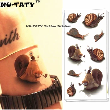 Nu-TATY Cute Mr. Snail 3d Temporary Tattoo Body Art Flash Tattoo Stickers 19*9cm Waterproof Styling Tatoo Home Decor Sticker
Nu-TATY Cute Mr. Snail 3d Temporary Tattoo Body Art Flash Tattoo Stickers 19*9cm Waterproof Styling Tatoo Home Decor Sticker