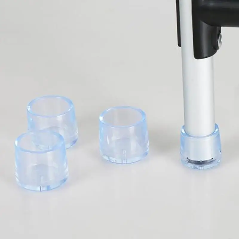 Description Picture 4 of item4pcs Silicone Chair Leg Socks Transparent Square Table Floor Feet Cover Protector Pads Furniture Pipe Hole Plugs Home Decor