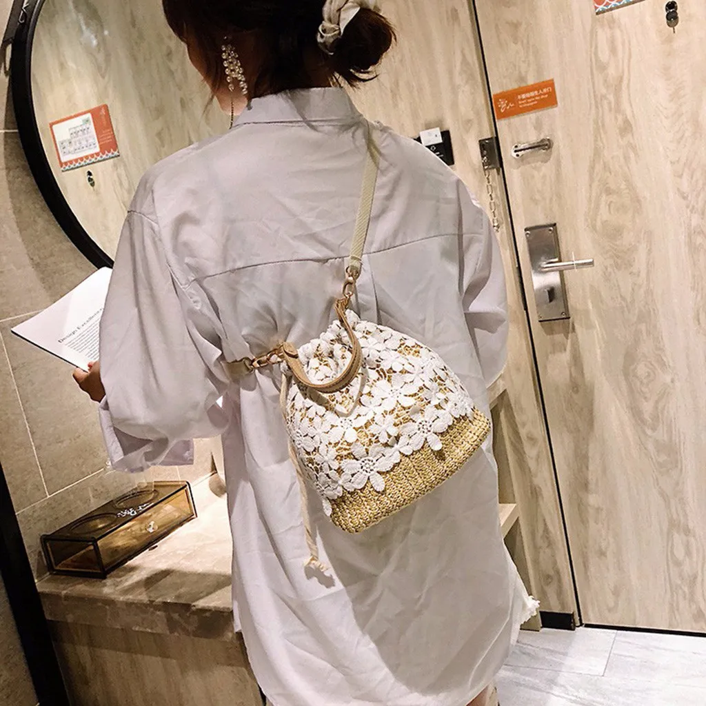 2019 Newly Women Beach Flower Straw Shopping Casual Chic Fashion Bag Luxury Bucket Bag Burlap Square Bag Messenger Bag 50
2019 Newly Women Beach Flower Straw Shopping Casual Chic Fashion Bag Luxury Bucket Bag Burlap Square Bag Messenger Bag 50