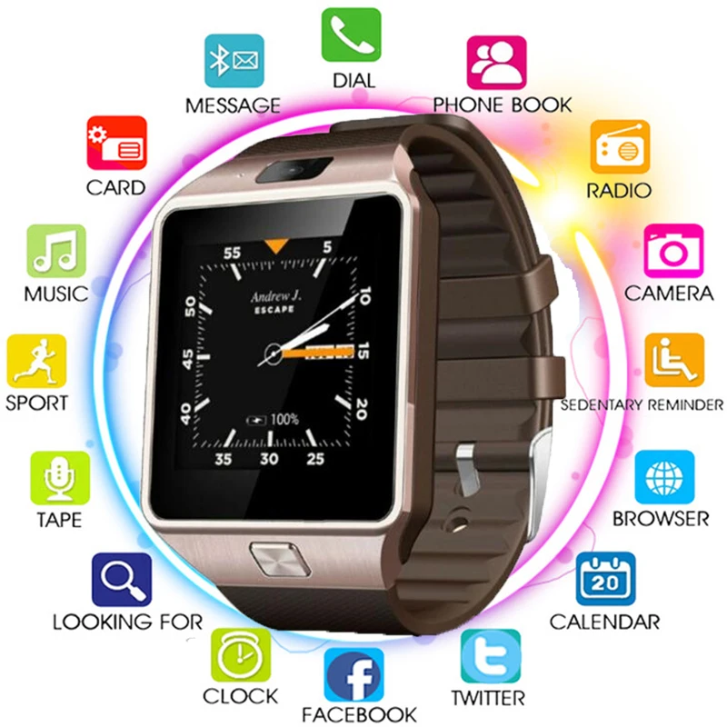 Original 3G WIFI QW09 Android Smart Watch 512MB/4GB Bluetooth 4.0 Real-Pedometer SIM Card Call Anti-lost Smartwatch PK DZ09 GT08
Original 3G WIFI QW09 Android Smart Watch 512MB/4GB Bluetooth 4.0 Real-Pedometer SIM Card Call Anti-lost Smartwatch PK DZ09 GT08