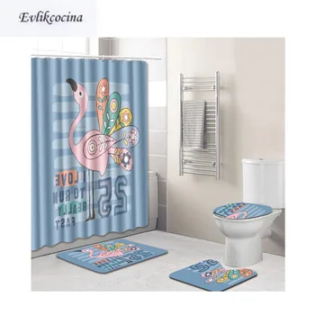 Free Shipping Cartoon Pink Flamingo Banyo Bath Mat Anti Slip Bathroom Mat Set Tapete Banheiro Washable Toilet Rugs Alfombra Bano
Free Shipping Cartoon Pink Flamingo Banyo Bath Mat Anti Slip Bathroom Mat Set Tapete Banheiro Washable Toilet Rugs Alfombra Bano
