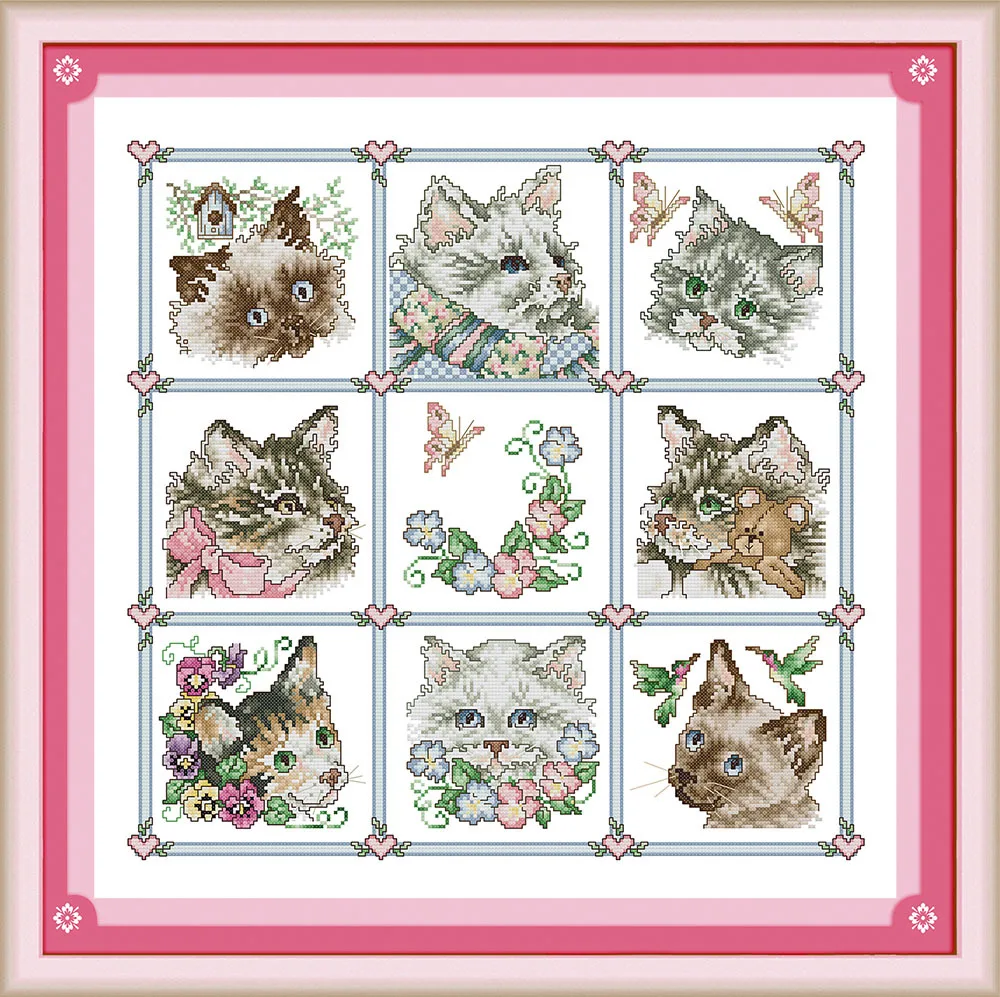 Different Cats Canvas DMC Counted Cross Stitch Kits printed Cross-stitch set Embroidery Needlework
Different Cats Canvas DMC Counted Cross Stitch Kits printed Cross-stitch set Embroidery Needlework