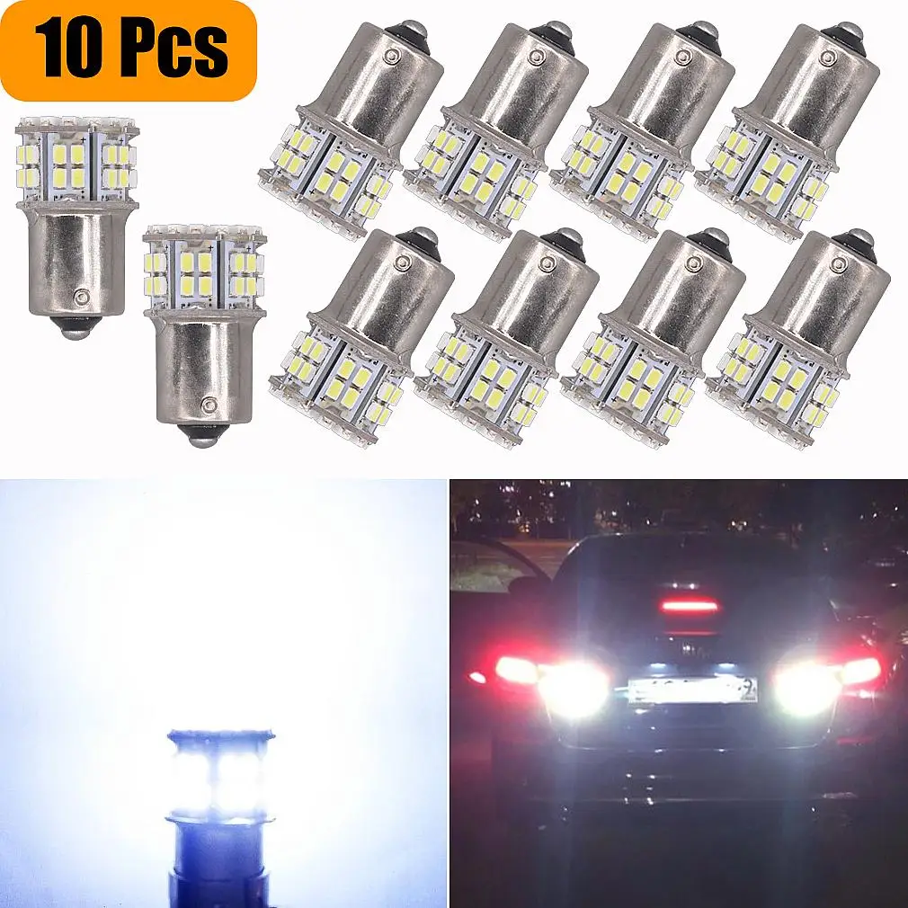 10pcs BA15S P21W S25 1156 50 SMD 1206 DC 12V 24V 3020 LED Car Brake Parking Tail Lights Reserve Turn Signals Lamps Fog Wholesale
10pcs BA15S P21W S25 1156 50 SMD 1206 DC 12V 24V 3020 LED Car Brake Parking Tail Lights Reserve Turn Signals Lamps Fog Wholesale