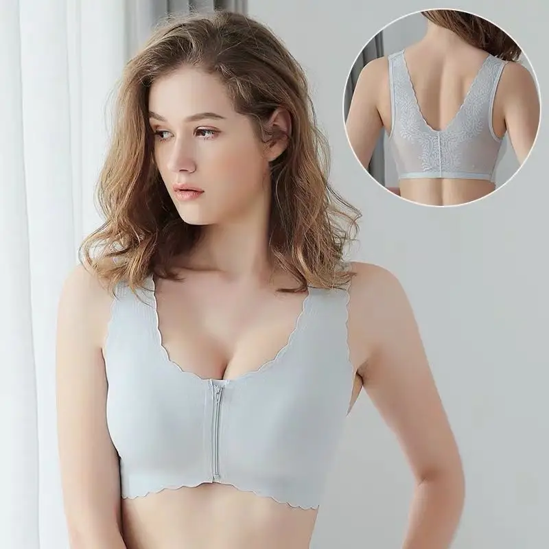 Smooth Seamless Womens Full Coverage Underwear Slightly Padded Removeable Cup Front Closure Bra Lingerie for Woman XXXL
Smooth Seamless Womens Full Coverage Underwear Slightly Padded Removeable Cup Front Closure Bra Lingerie for Woman XXXL