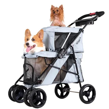 Double-layer Separate Room Mesh Breathable Stroller For Dog Cat Quick Foldable Pet Carrier 6kg/15kg Bearing
Double-layer Separate Room Mesh Breathable Stroller For Dog Cat Quick Foldable Pet Carrier 6kg/15kg Bearing