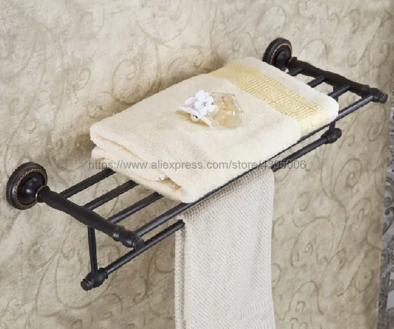 Oil Rubbed Bronze Wall Mounted Dual Row Bathroom Towel Shelf Rail Rack Storage Holder Bathroom Accessories Bba210
Oil Rubbed Bronze Wall Mounted Dual Row Bathroom Towel Shelf Rail Rack Storage Holder Bathroom Accessories Bba210